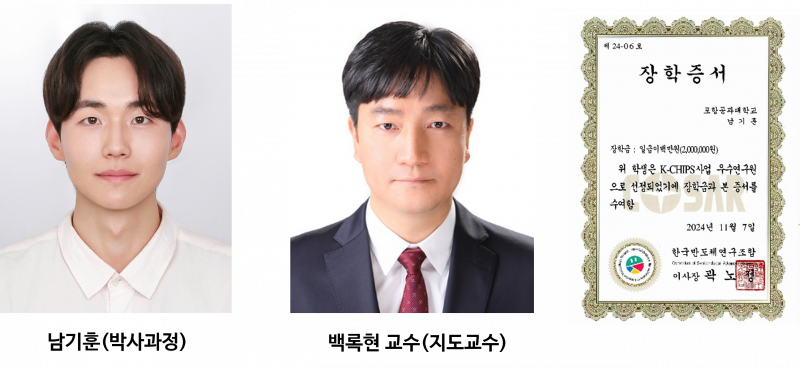 [Award] Ph.D. Student Gi-hoon Nam Named an Outstanding Student Researcher at the Eighth K-CHIPS Awards
