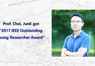 Prof. Choi, Junil got “2017 IEEE Outstanding  Young Researcher Award”